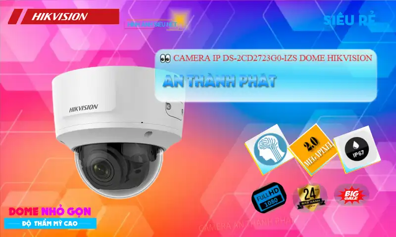 DS-2CD2723G0-IZS sắc nét Hikvision