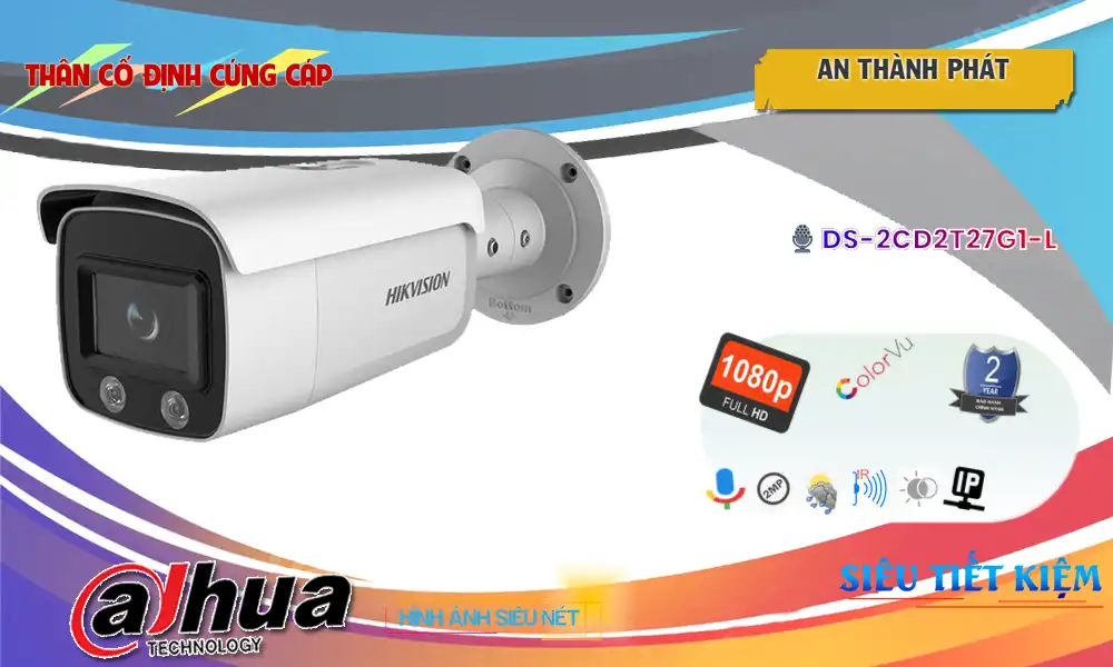 DS-2CD2T27G1-L sắc nét Hikvision DS-2CD2T27G1-L sắc nét Hikvision