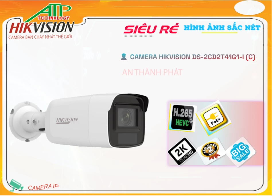 Camera Hikvision DS-2CD2T41G1-I(C), Giá DS-2CD2T41G1-I(C),DS-2CD2T41G1-I(C) Giá Khuyến Mãi , bán