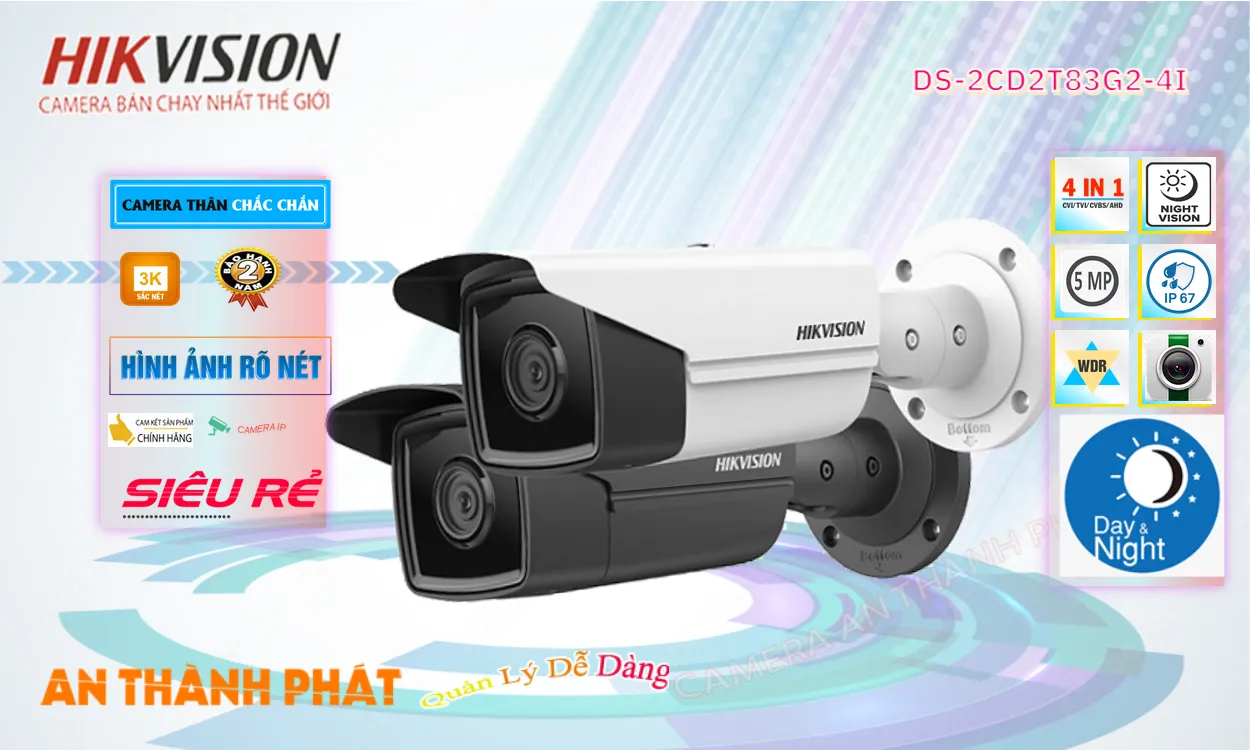 DS-2CD2T83G2-4I sắc nét Hikvision DS-2CD2T83G2-4I sắc nét Hikvision