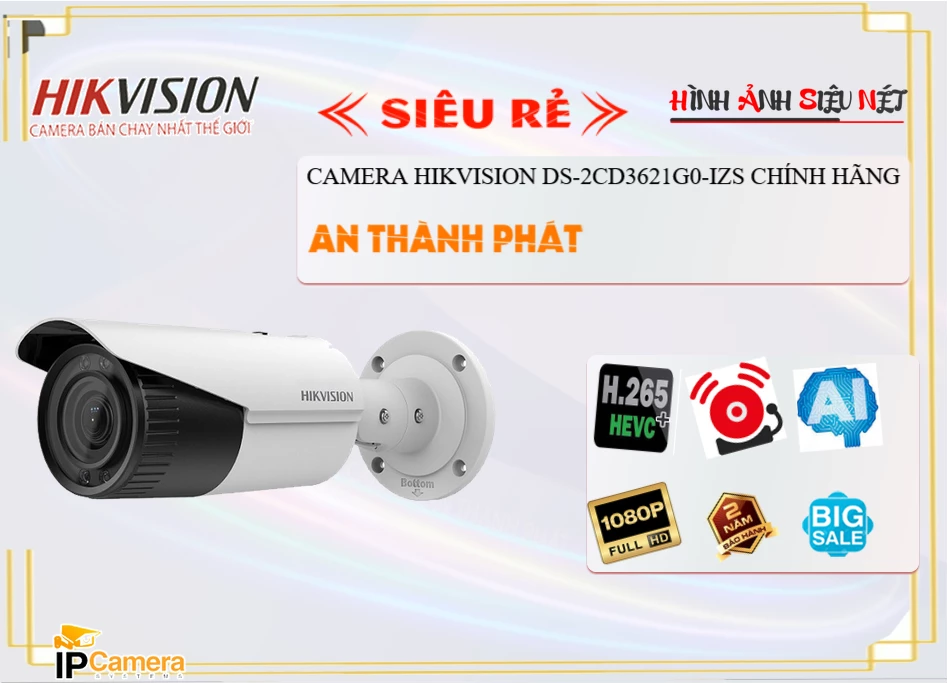 Camera Zoom Auto Hikvision DS-2CD3621G0-IZS,thông số DS-2CD3621G0-IZS,DS 2CD3621G0 IZS,Chất Lượng