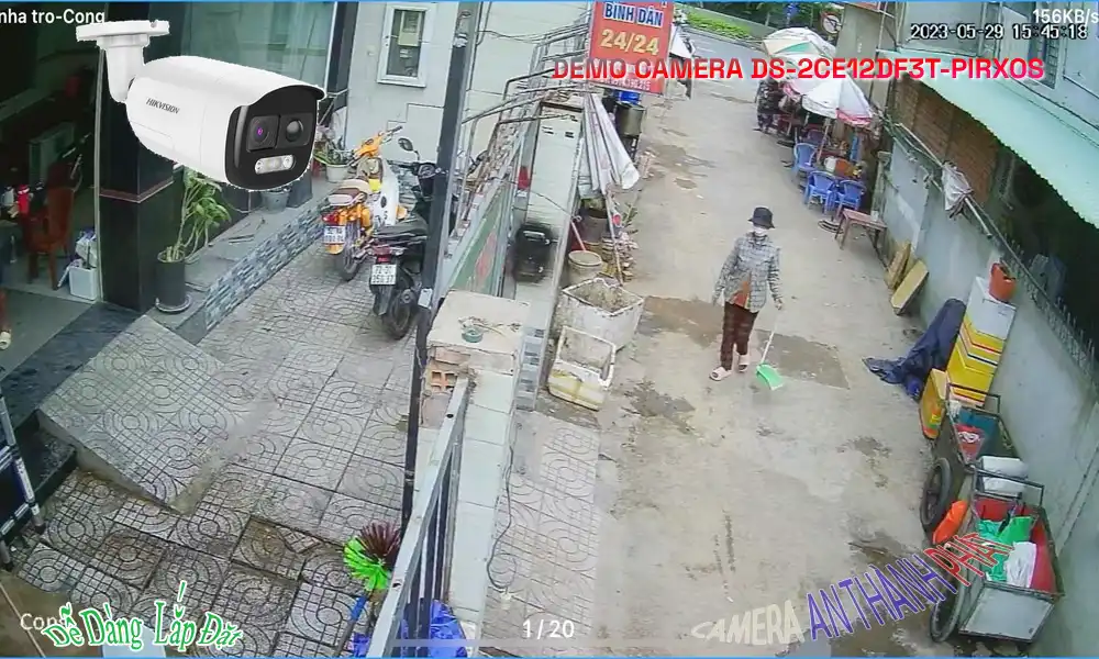 DS-2CE12DF3T-PIRXOS sắc nét Hikvision
