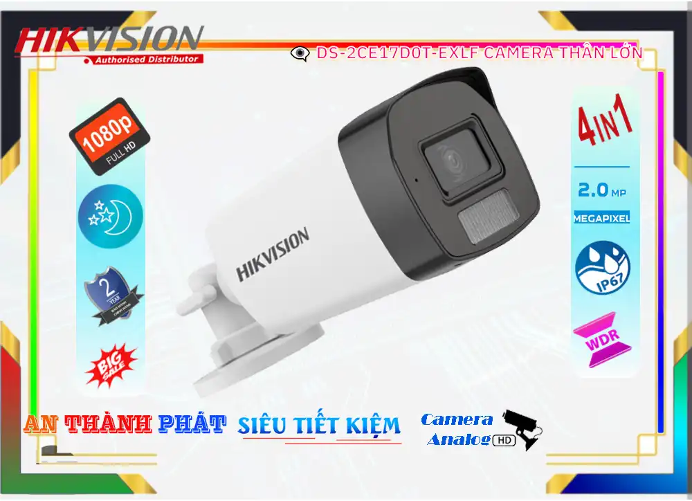 Camera An Ninh Hikvision DS-2CE17D0T-EXLF Thiết kế Đẹp,Giá DS-2CE17D0T-EXLF,DS-2CE17D0T-EXLF Giá Khuyến Mãi,bán