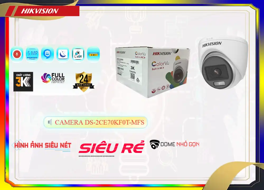 DS-2CE70KF0T-MFS sắc nét Hikvision DS-2CE70KF0T-MFS sắc nét Hikvision