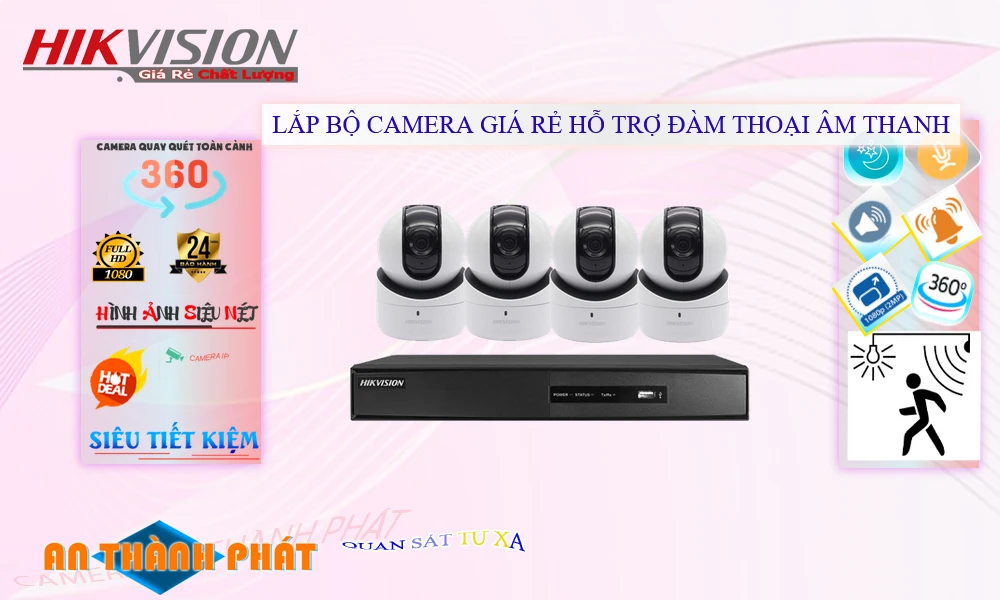  tư vấn lắp camera Lắp Bộ Camera Giá Rẻ Hỗ Trợ Đàm Thoại Âm Thanh giá rẻ 