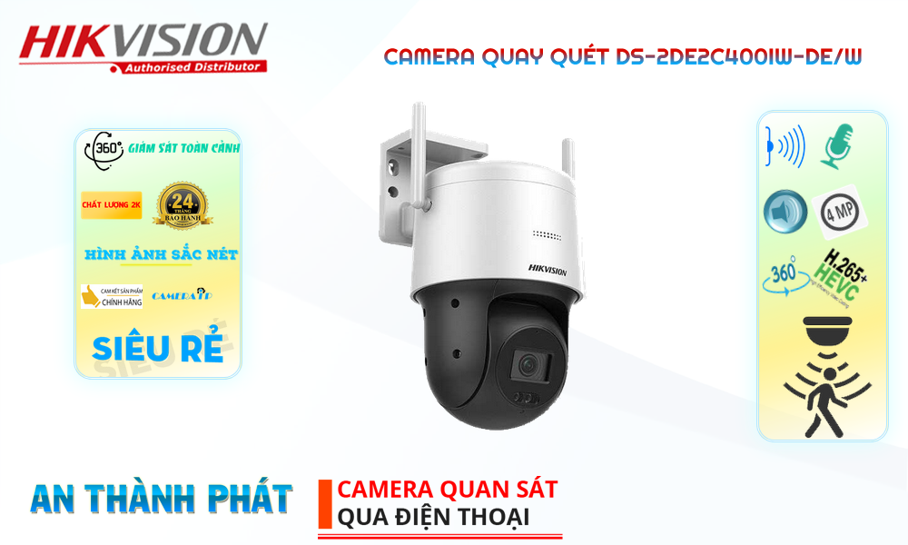 DS-2DE2C400IW-DE/W Camera An Ninh Giá rẻ