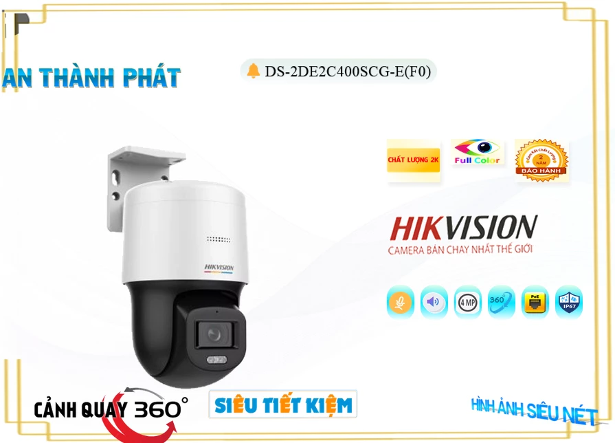 Camera HikVision DS-2DE2C400SCG-E(F0),thông số DS-2DE2C400SCG-E(F0),DS-2DE2C400SCG-E(F0) Giá rẻ,DS 2DE2C400SCG