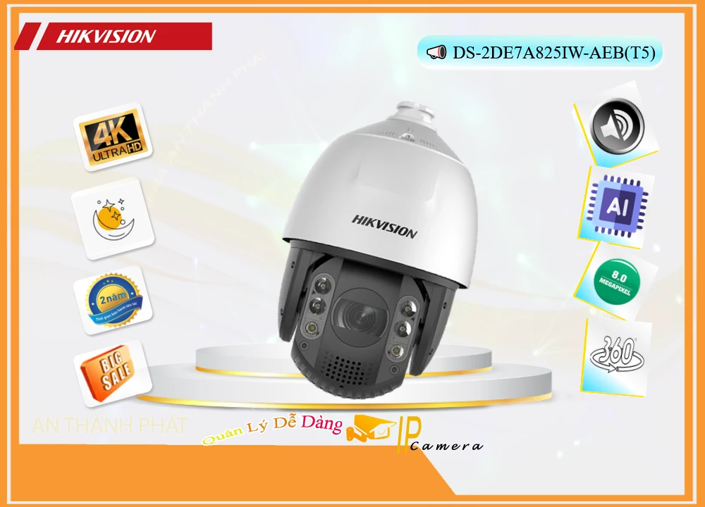 Camera Hikvision DS-2DE7A825IW-AEB(T5),Giá DS-2DE7A825IW-AEB(T5),phân phối