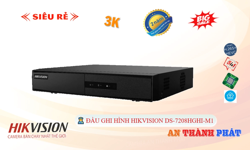 ❇  Đầu Ghi Camera DS-7208HGHI-M1 Hikvision giá rẻ chất lượng cao