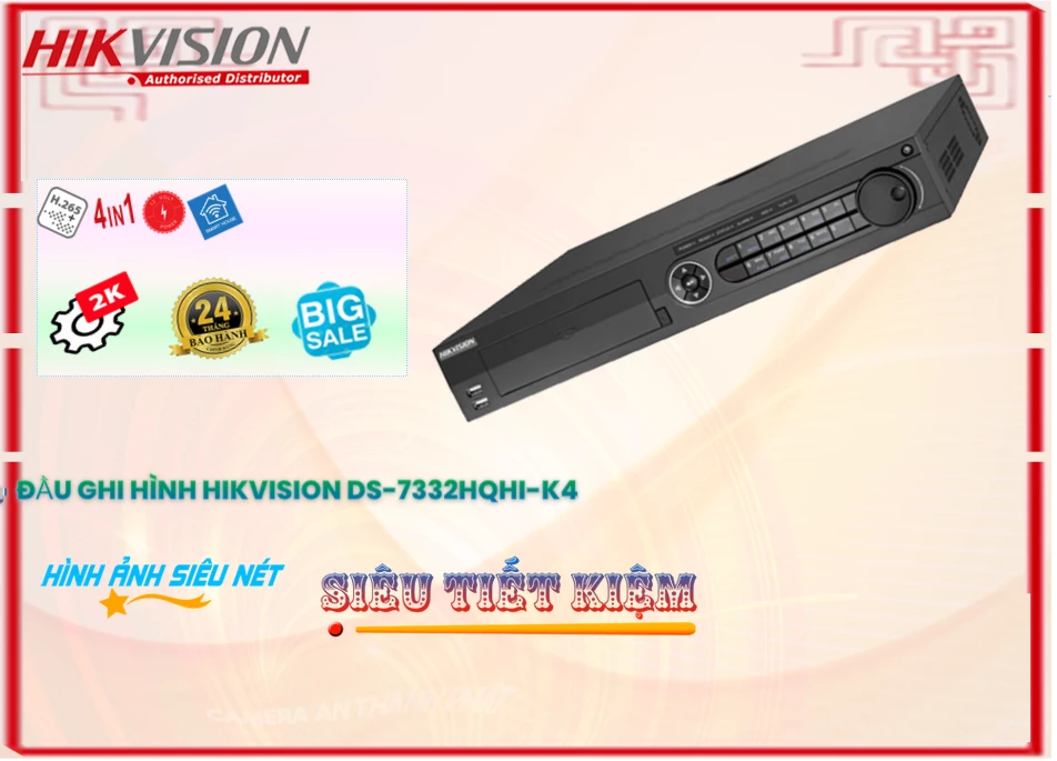 Đầu Ghi Hikvision DS-7332HQHI-K4,DS-7332HQHI-K4 Giá Khuyến Mãi,DS-7332HQHI-K4 Giá rẻ,DS-7332HQHI-K4 Công Nghệ Mới,Địa