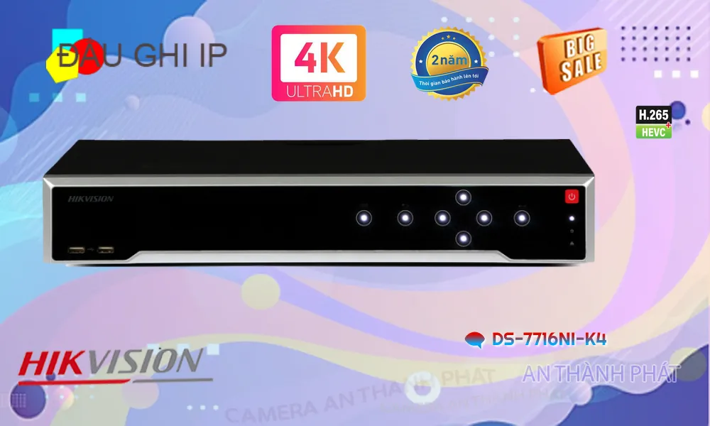 DS-7716NI-K4Đầu ghi Camera  Hikvision Giá rẻ