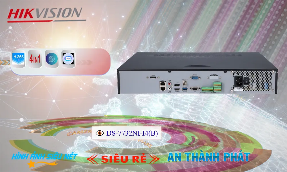 DS-7732NI-I4(B) sắc nét Hikvision