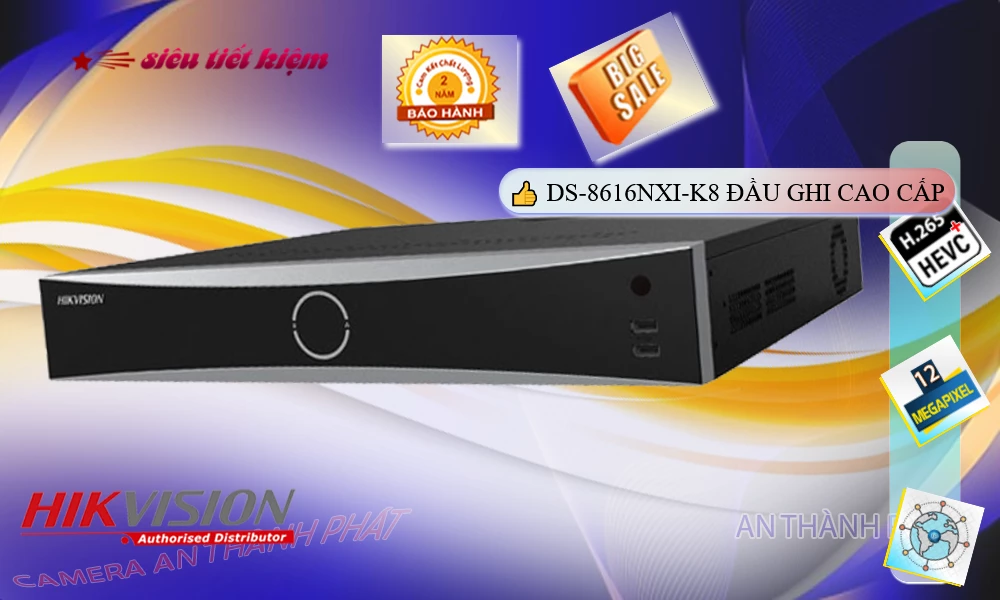 DS-8616NXI-K8 sắc nét Hikvision