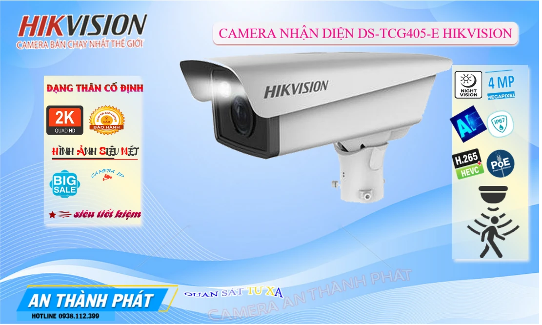 Camera An Ninh  Hikvision DS-TCG405-E Sắc Nét