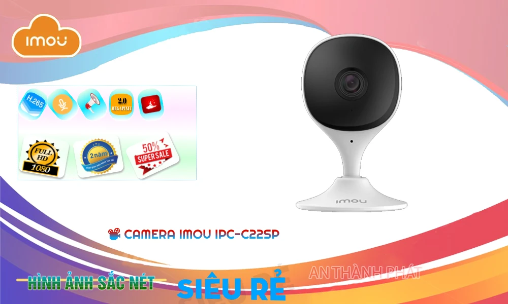 Camera Wifi IP Imou IPC-C22EP-A Nhỏ Gọn Camera Wifi IP Imou IPC-C22EP-A Nhỏ Gọn