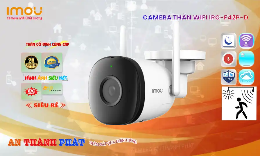 IPC-F42P-D sắc nét Wifi Imou IPC-F42P-D sắc nét Wifi Imou
