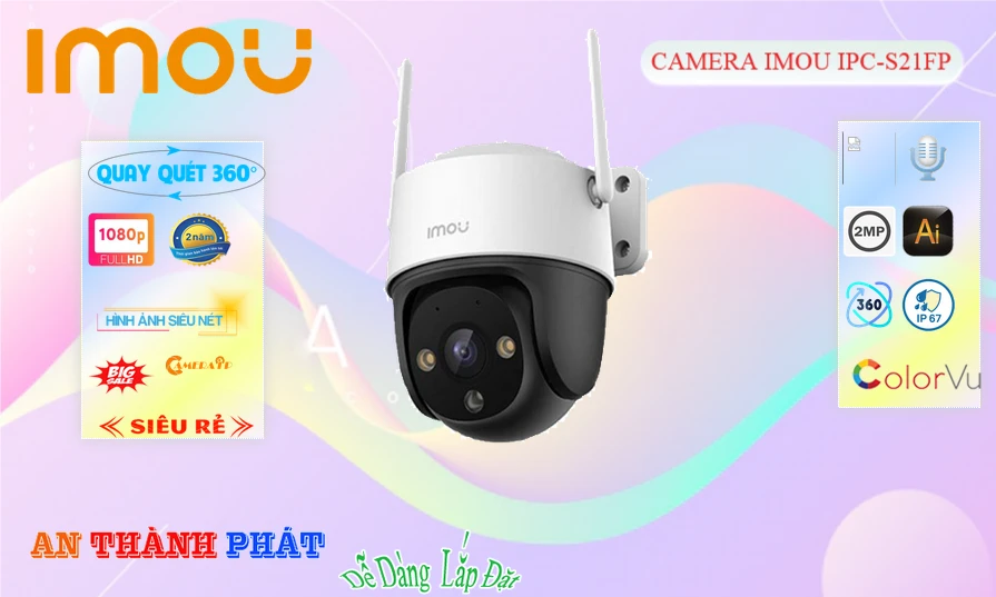 Camera WiFi ngoài trời IPC-S21FP 2.0MP Camera WiFi ngoài trời IPC-S21FP 2.0MP