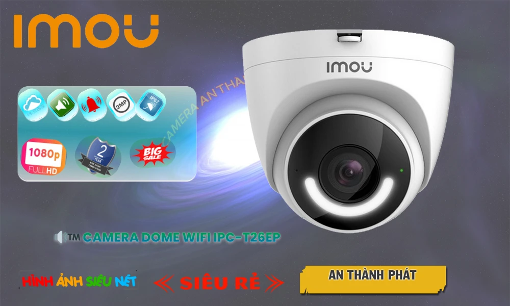 IPC-T26EP sắc nét Wifi Imou