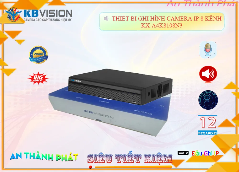 KX-A4K8108N3 Đầu Ghi Hình Công Nghệ Mới KX-A4K8108N3 Đầu Ghi Hình Công Nghệ Mới