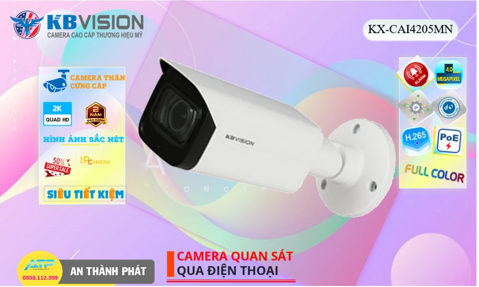 KX-CAi4205MN sắc nét KBvision KX-CAi4205MN sắc nét KBvision