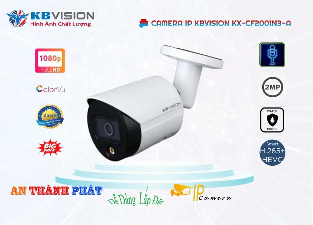 Camera Ip Kbvision KX-CF2001N3-A,KX-CF2001N3-A Giá Khuyến Mãi,KX-CF2001N3-A Giá rẻ,KX-CF2001N3-A Công Nghệ Mới,Địa Chỉ