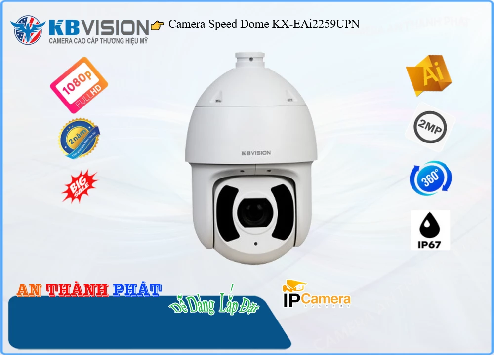 Camera KBvision KX-EAi2259UPN,KX-EAi2259UPN Giá rẻ ,KX EAi2259UPN, Chất Lượng KX-EAi2259UPN, thông số KX-EAi2259UPN,