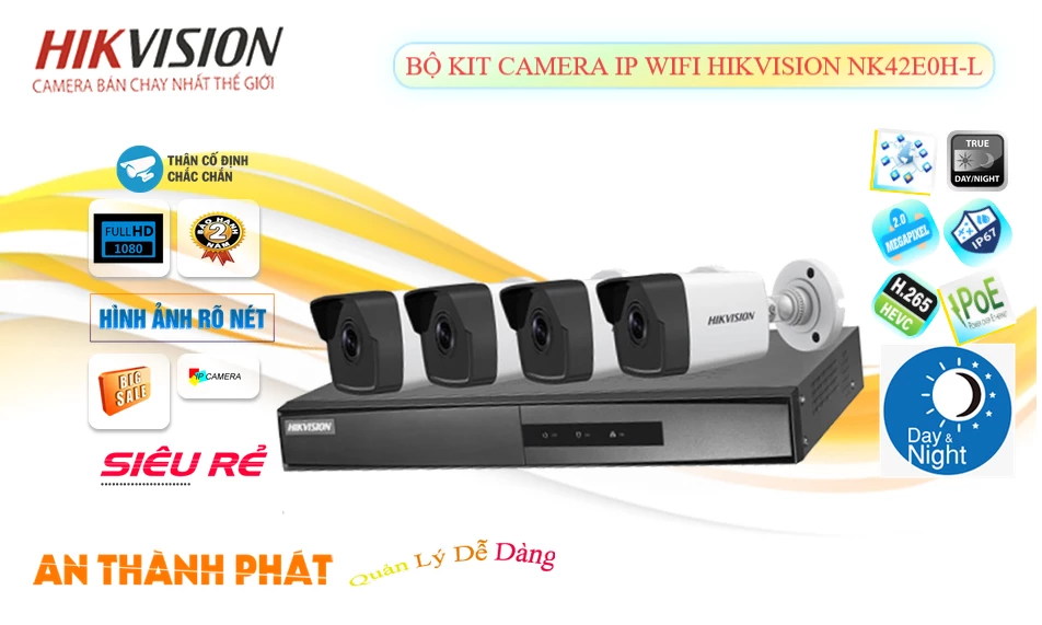 NK42E0H-L Camera  Hikvision Giá rẻ
