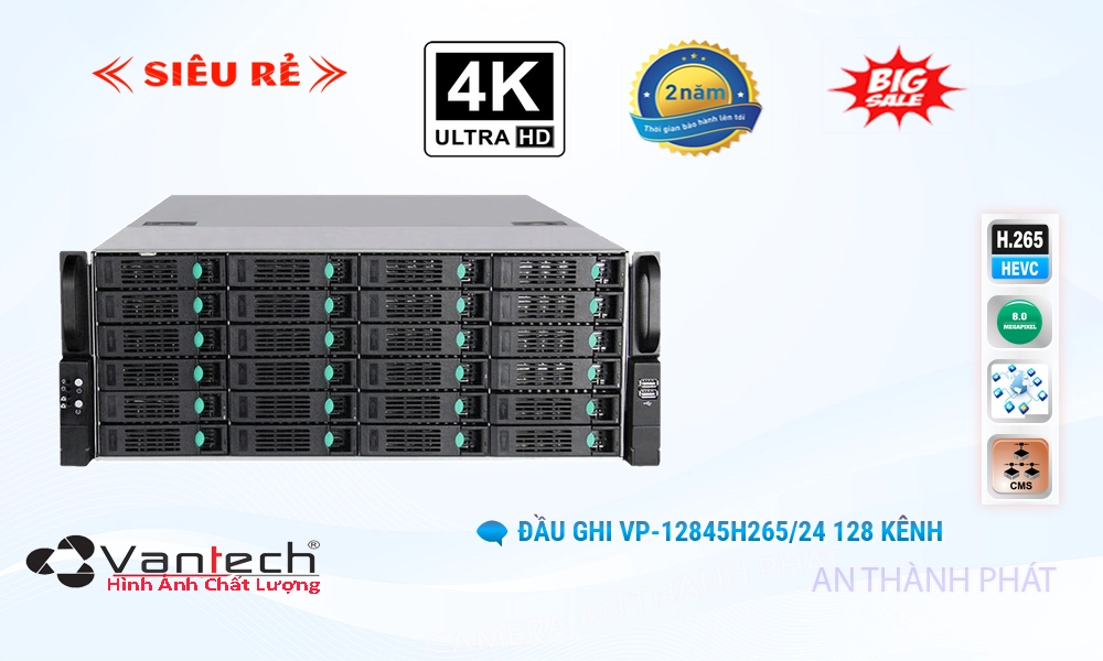 Đầu Ghi VP-12845H265/24 Chức Năng Cao Cấp