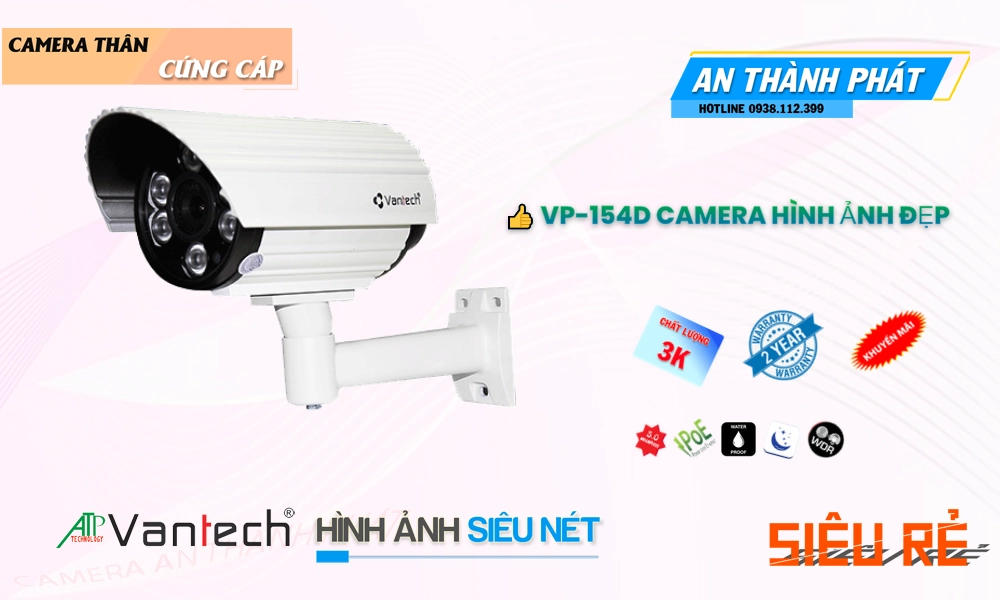 VP-154D Camera Cấp Nguồ Qua Dây Mạng VanTech Giá tốt