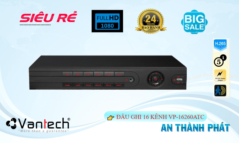VP-16260ATC Đầu Ghi Hình Công Nghệ Mới