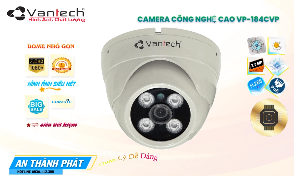 Camera An Ninh VanTech VP-184CVP Giá tốt