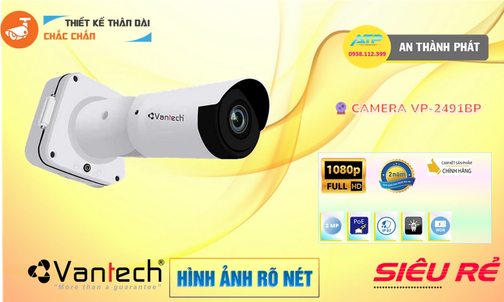 Camera IP POE VanTech VP-2491BP Mẫu Đẹp