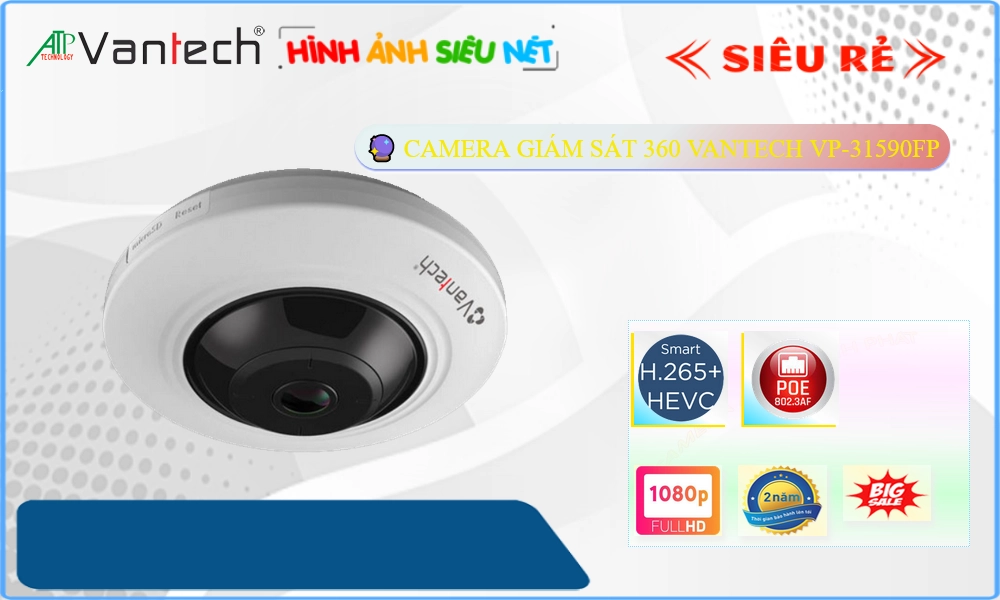 Camera An Ninh VanTech VP-31590FP Công Nghệ Mới