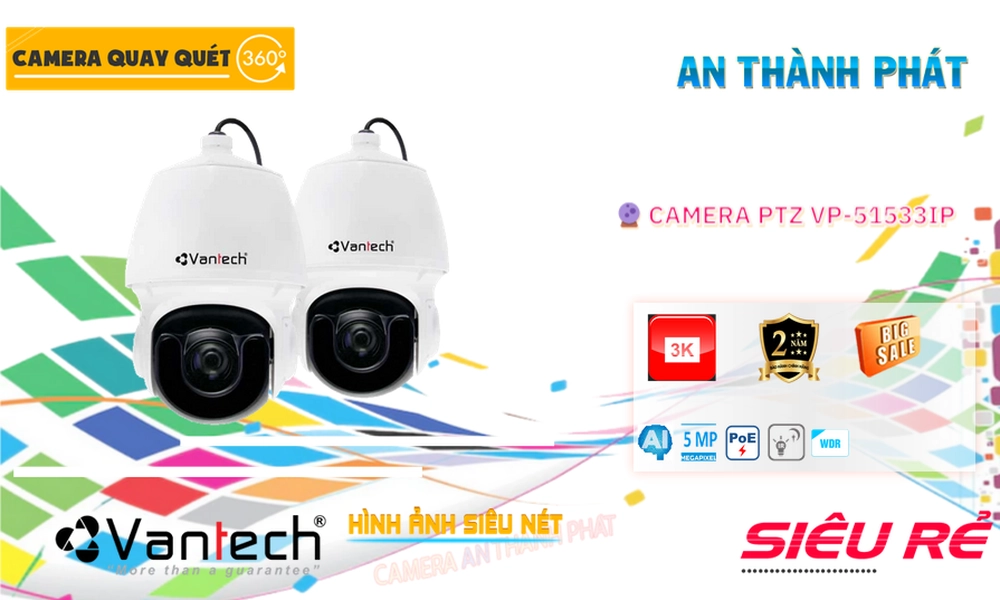 VP-51533IP Camera Công Nghệ POE VanTech ✲