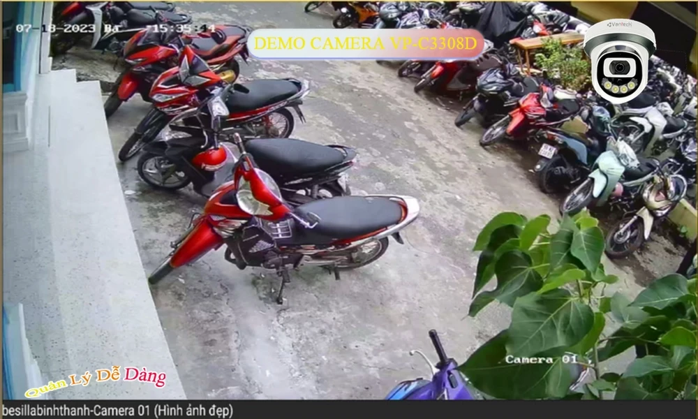 ✲  VP-C3308D Camera Cấp Nguồ Qua Dây Mạng VanTech Giá tốt