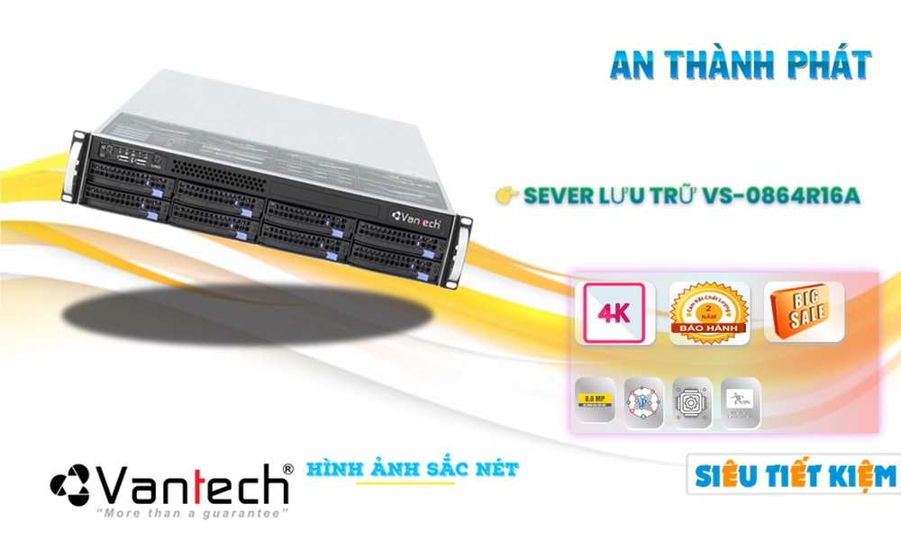 ✲  VS-0864R16A Đầu ghi Camera VanTech Công Nghệ Mới