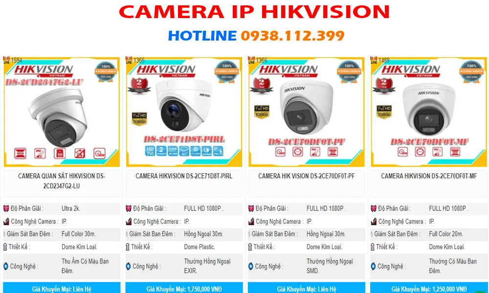 Dòng camera quan sát IP Hikvision là dòng camera sử dụng công nghệ mạng IP, cho phép truyền tải dữ liệu hình ảnh qua mạng internet, LAN hoặc WAN. Dòng camera này được ứng dụng rộng rãi trong việc giám sát cho các doanh nghiệp, nhà ở, khu vực công cộng vì tính linh hoạt và tiện lợi của nó.