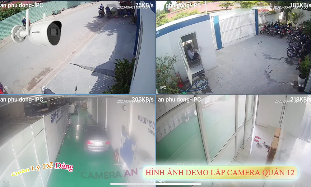 Hình ảnh demo camera giám sát quận12