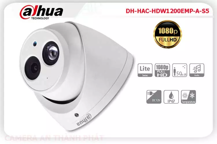 Camera dahua DH HAC HDW1200EMP A S5,Giá DH-HAC-HDW1200EMP-A-S5,phân phối