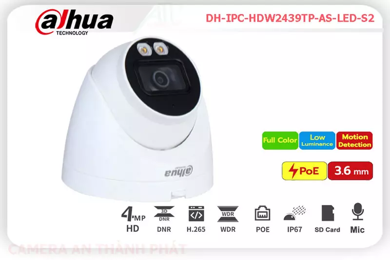 camera dahua DH-IPC-HDW2439TP-AS-LED-S2,DH-IPC-HDW2439TP-AS-LED-S2 Giá rẻ,DH-IPC-HDW2439TP-AS-LED-S2 Giá Thấp Nhất,Chất