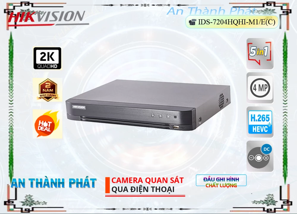iDS-7204HQHI-M1/E(C) sắc nét Hikvision