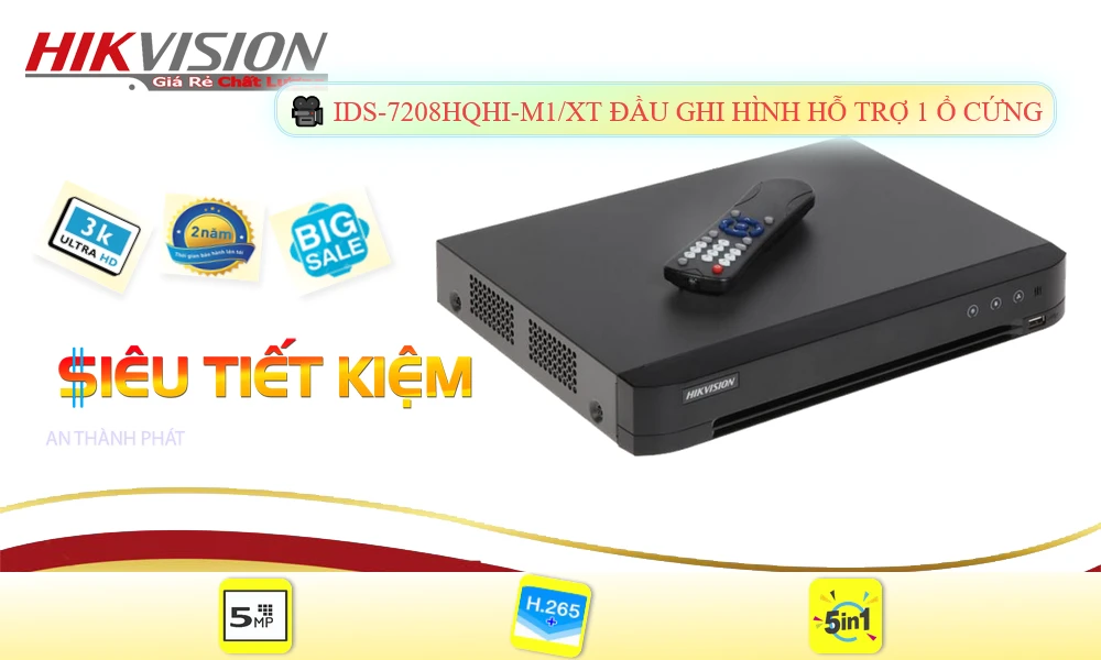 Hikvision iDS-7208HQHI-M1/XT Hình Ảnh Đẹp