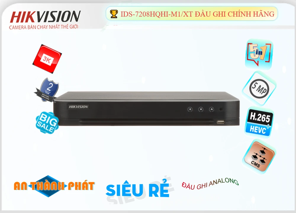 Hikvision iDS-7208HQHI-M1/XT Hình Ảnh Đẹp