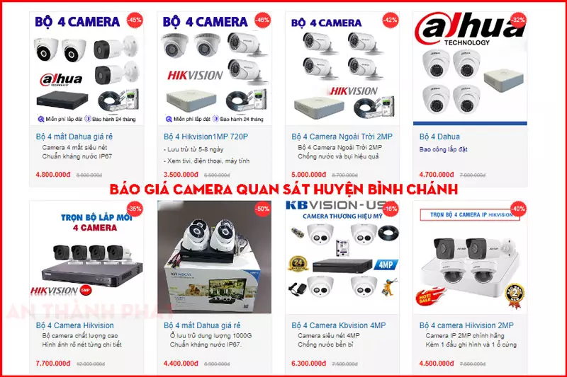 Lắp Đặt Camera Wifi Huyện Bình Chánh Giá Re