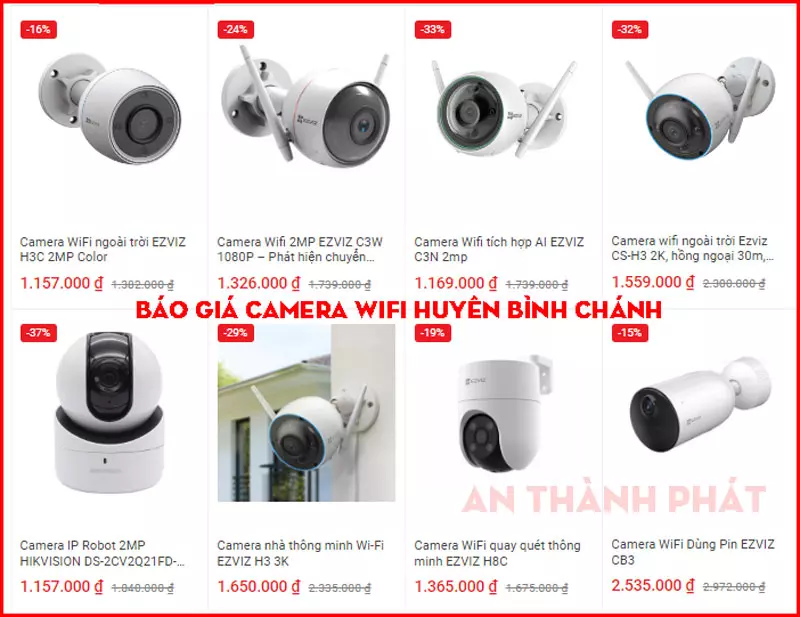 Lắp Đặt Camera Wifi Huyện Bình Chánh Giá Re