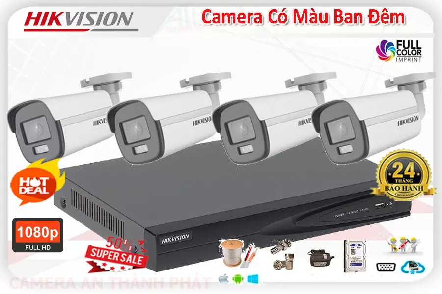Lắp camera Hikvision giá rẻ, Camera full color Hikvision giá tốt, Camera Hikvision giá cả phải chăng, Mua camera
